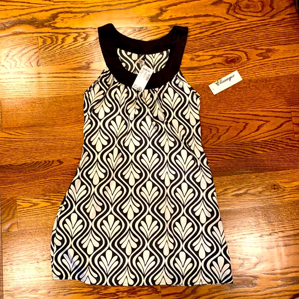NWT Women’s Black and White Dress
